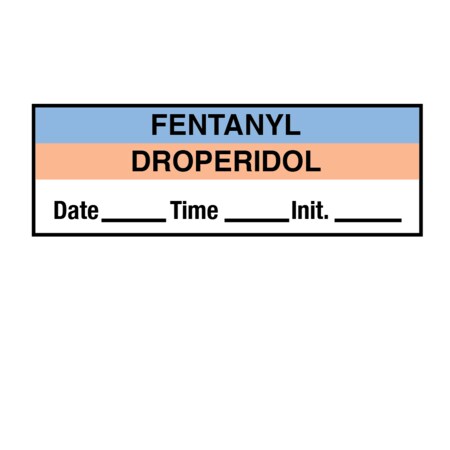 Nevs Tape, Fentanyl-Droperidol 1/2 x 500 Blue & Salmon w/Black, PK6 SANT-241